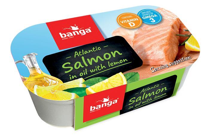 BANGA SALMON IN OIL WITH LEMON 120G - Lighthouse Supermarket, Gozo