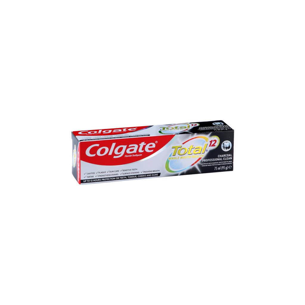 COLGATE TP TOTAL CHAR PROF CLEAN 75ML - Lighthouse Supermarket, Gozo