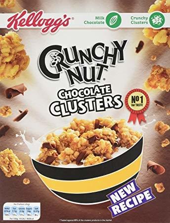 Kellogg Crunchy Nut Clusters Choc Curls 450g