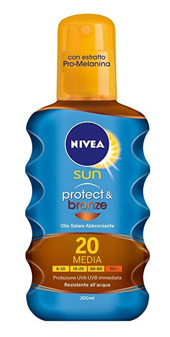 NIVEA SUN PROTECT & BRONZE TAN PROTECTING OIL SPF20 200ML
