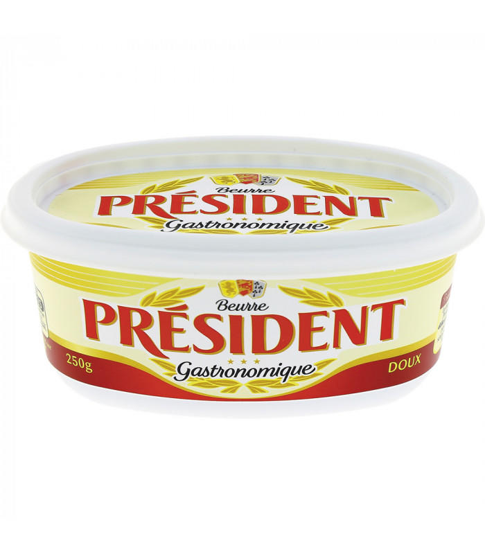 PRESIDENT UNSALTED SOFT BUTTER 250G