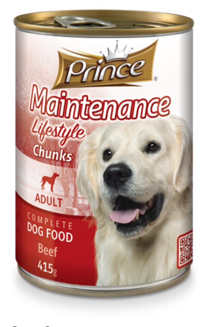 PRINCE DOG FOOD VEAL/BEEF 415G