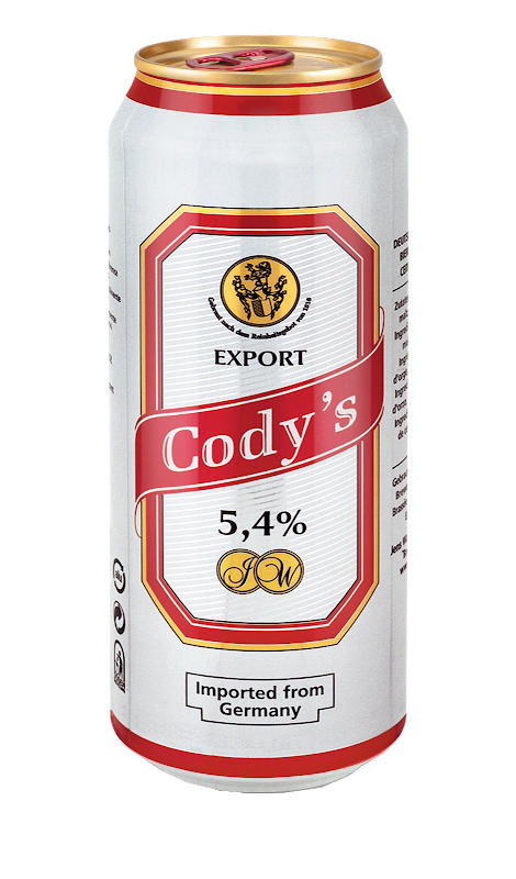 Cody's export beer 5.4%vol 500ml can (4012440024344)