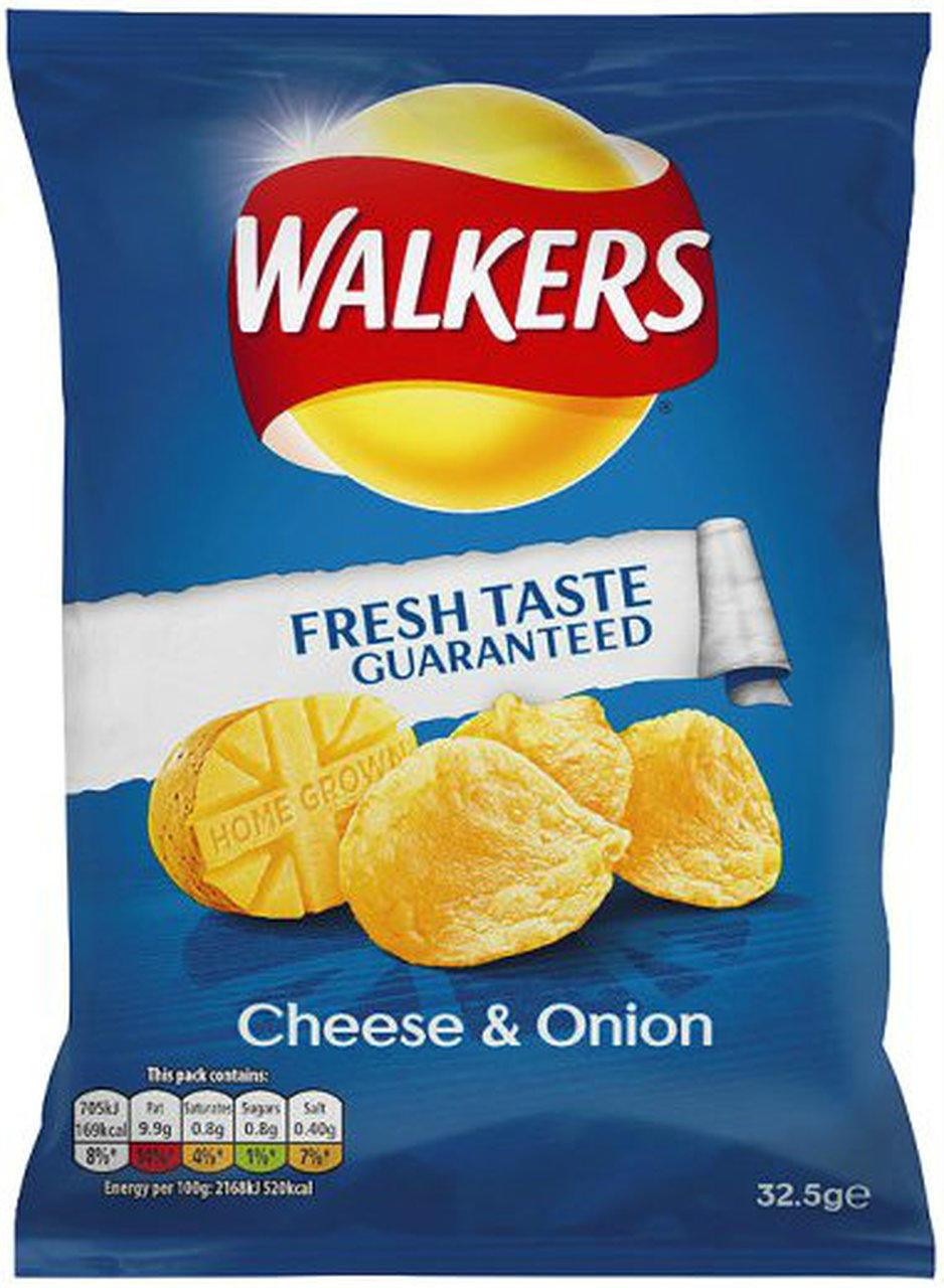 Walkers 35.5g Cheese&onion flavour potato crisps (chips) (5000328748054)