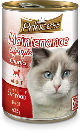 PRINCESS CAT FOOD BEEF 415G