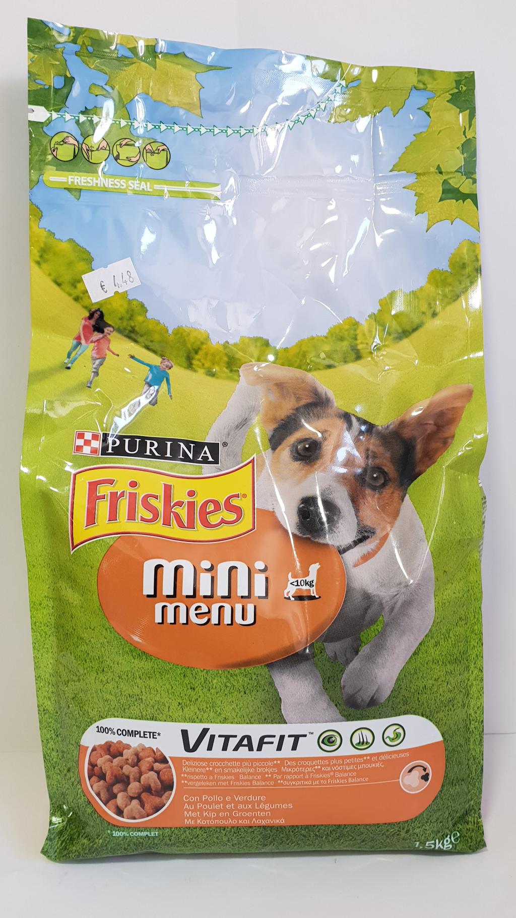 FRISKIES MNMNU DOG CHKNS&VEG 1.5KG