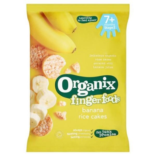 ORGANIX FINGER FOODS BANANA RICE CAKES 50G