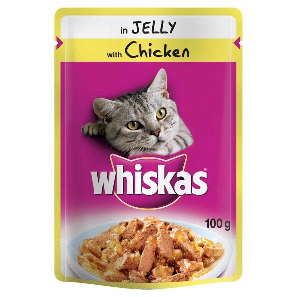 WHISKAS POUCH CHICKEN IN JELLY 100G