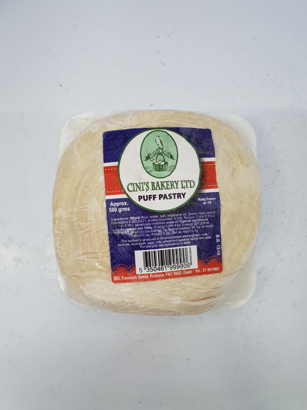 CINI PUFF PASTRY 500G
