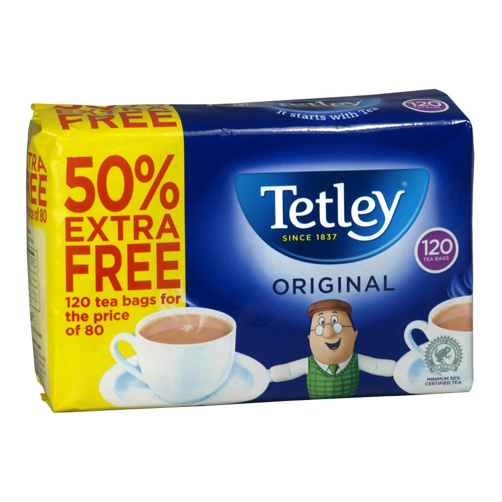 TETLEY ROUND TEA BAGS X120