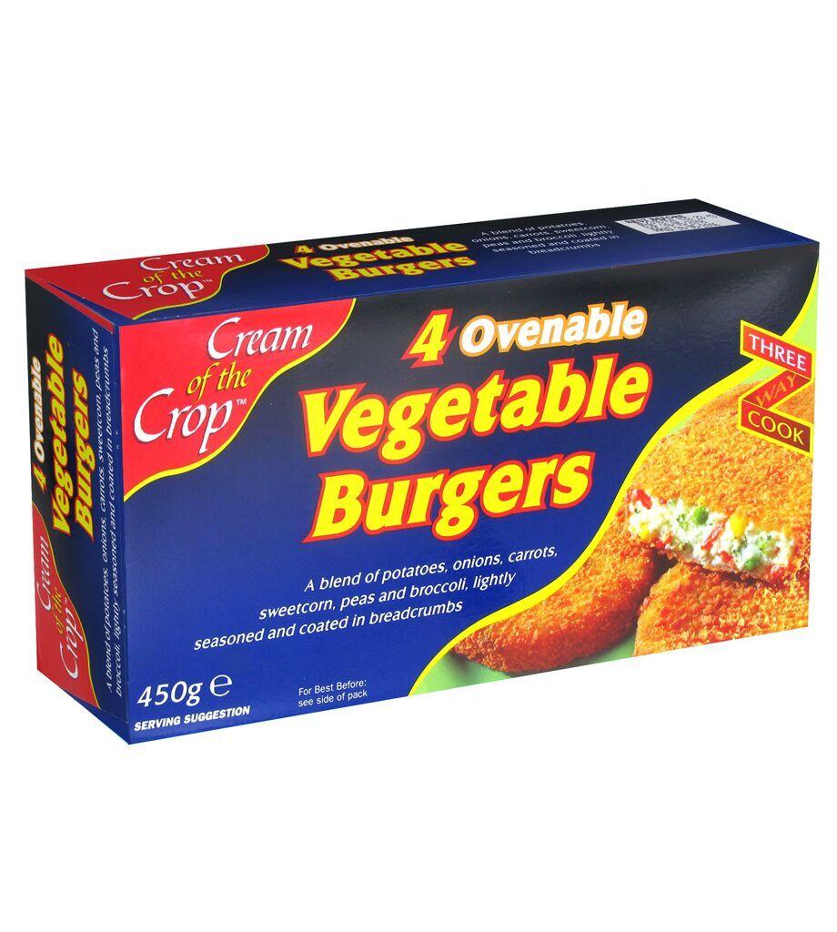 COC OVEN VEGETABLE BURGERS 450GRS