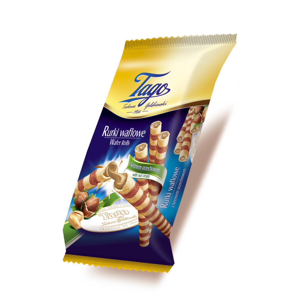 TAGO WAFER ROLLS WITH NUT CREAM 160G