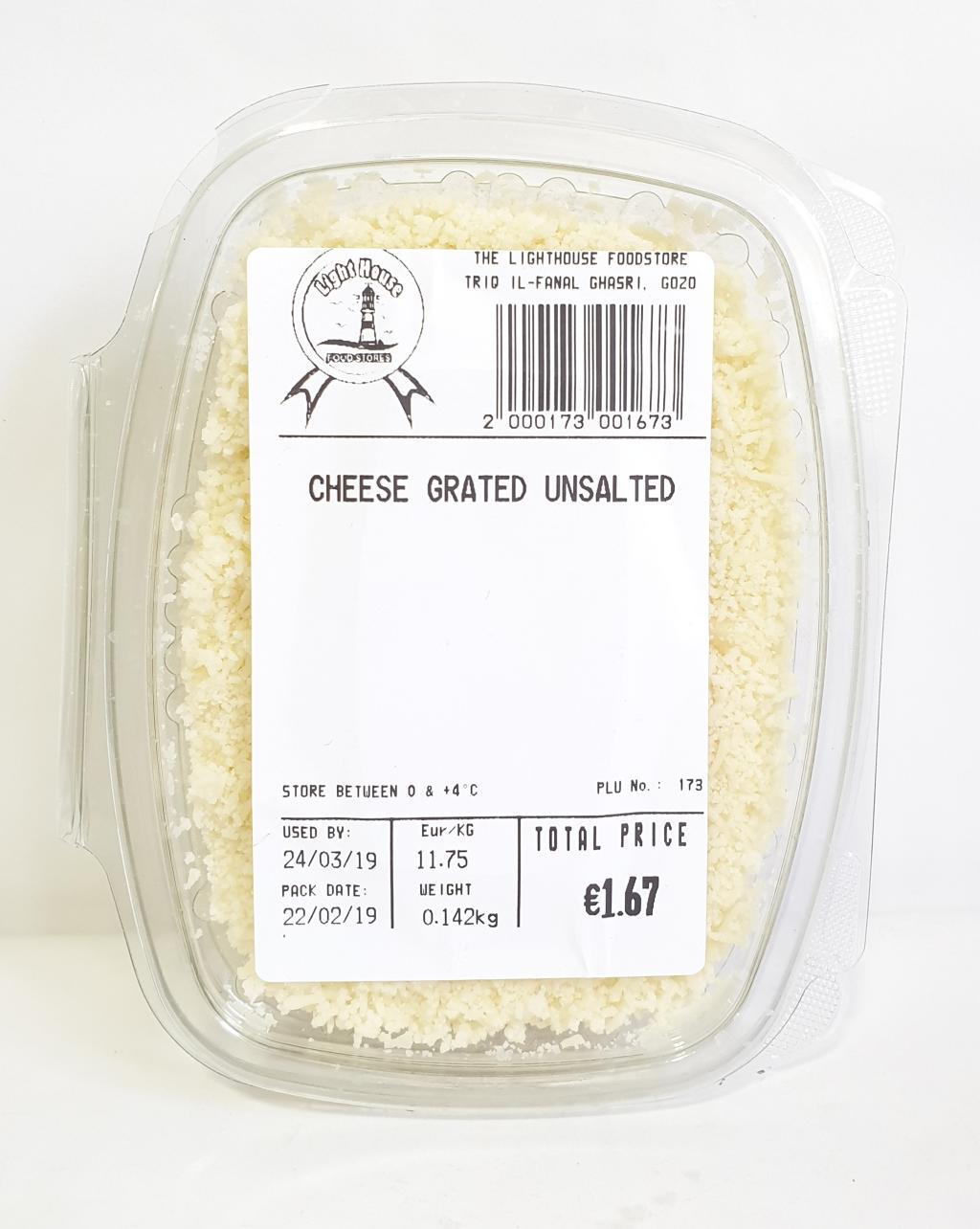 LIGHTHOUSE GRATED UNSALTED CHEESE Lighthouse Supermarket, Gozo