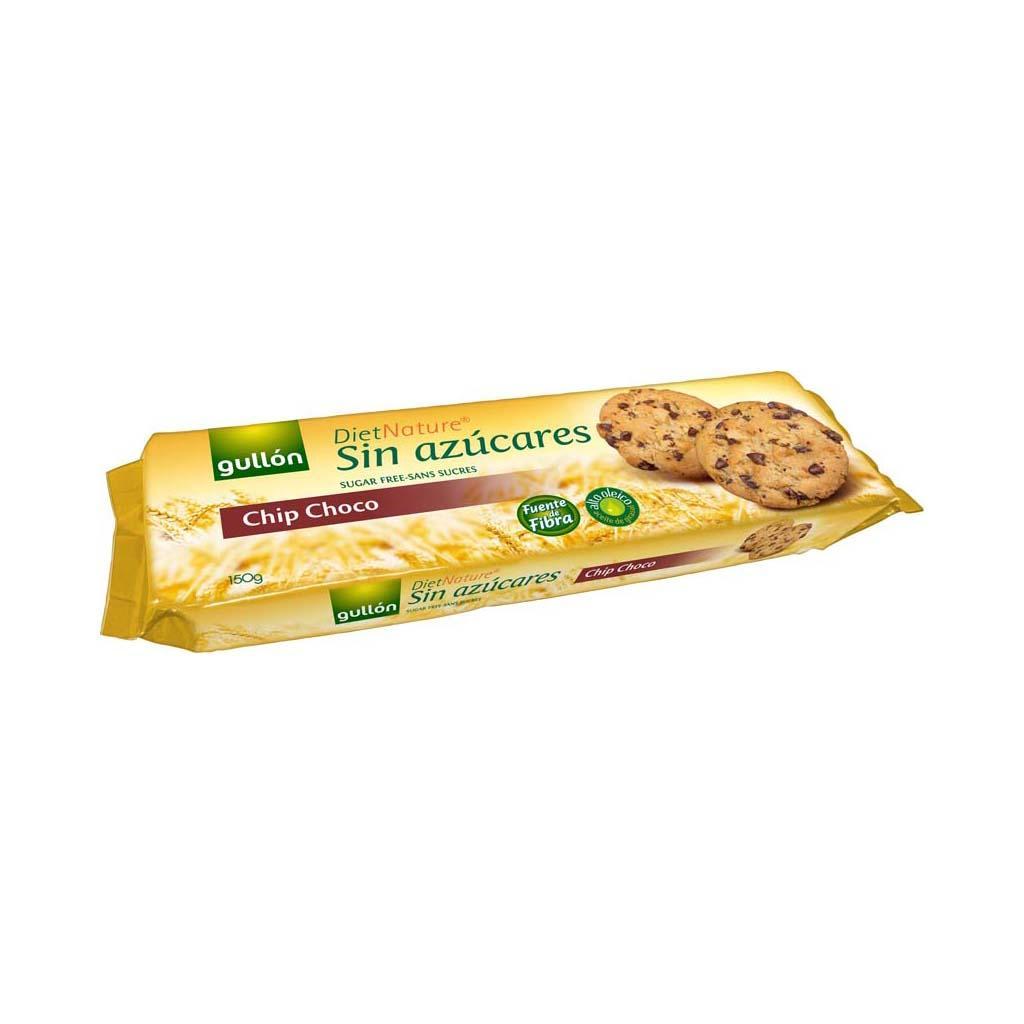 GULLON DIET NATURE CHIP CHOCO SANS SUCRE 150 G - BISCUITS-PAINS AU  LAIT-BRIOCHES - Epicerie