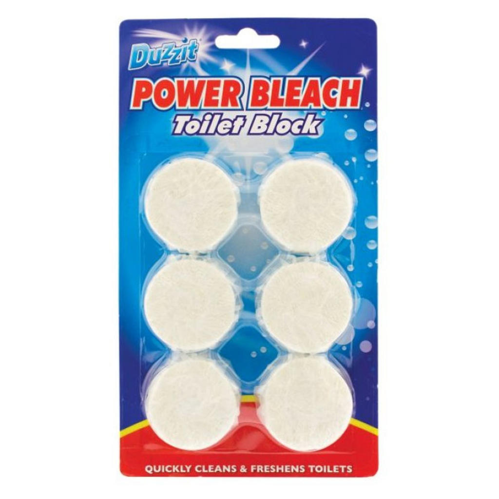 DUZZIT POWER BLEACH WHITE TOILET BLOCKS Lighthouse Supermarket, Gozo