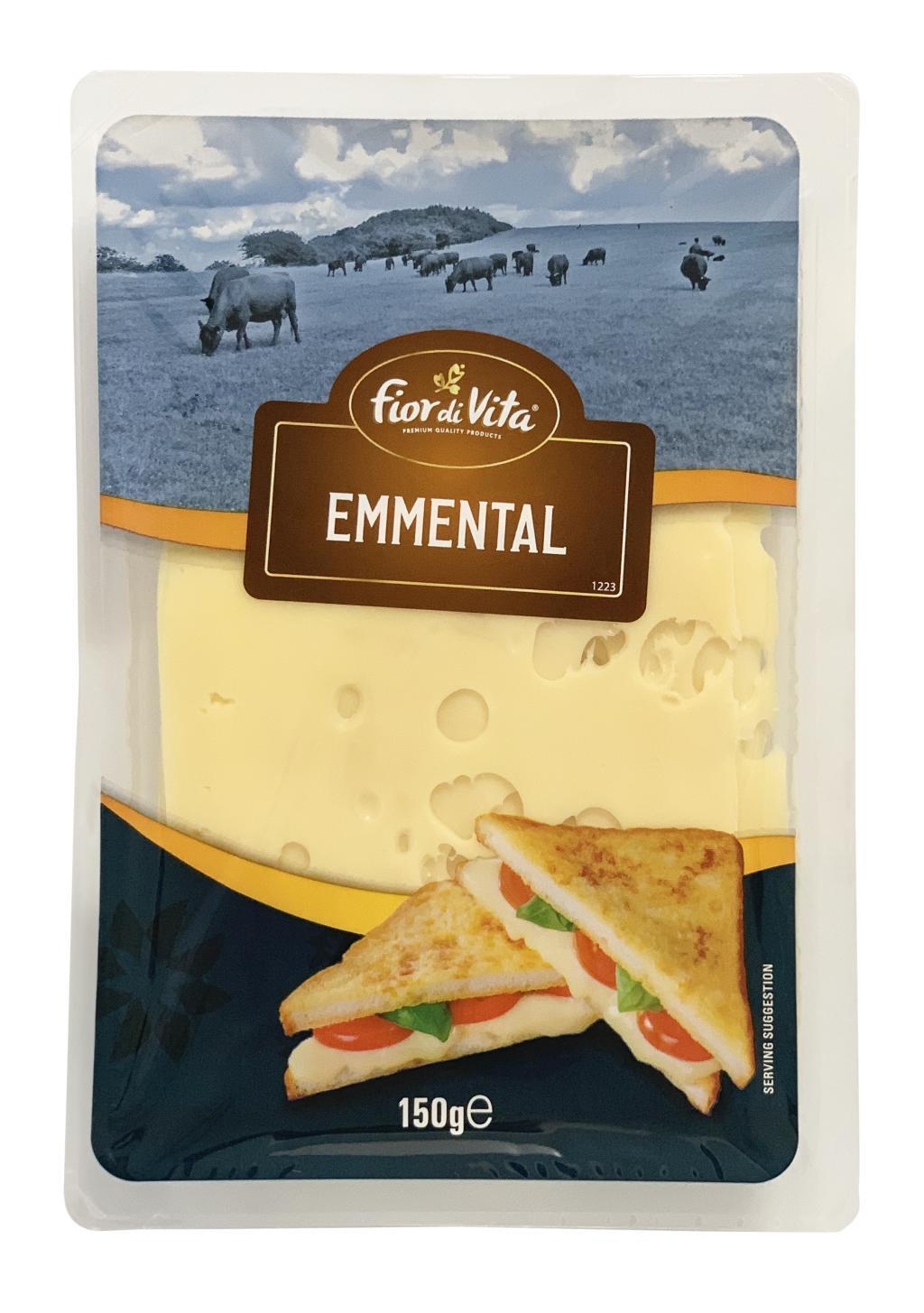 FIOR DI VITA EMMENTAL CHEESE SLC 150G - Lighthouse Supermarket, Gozo