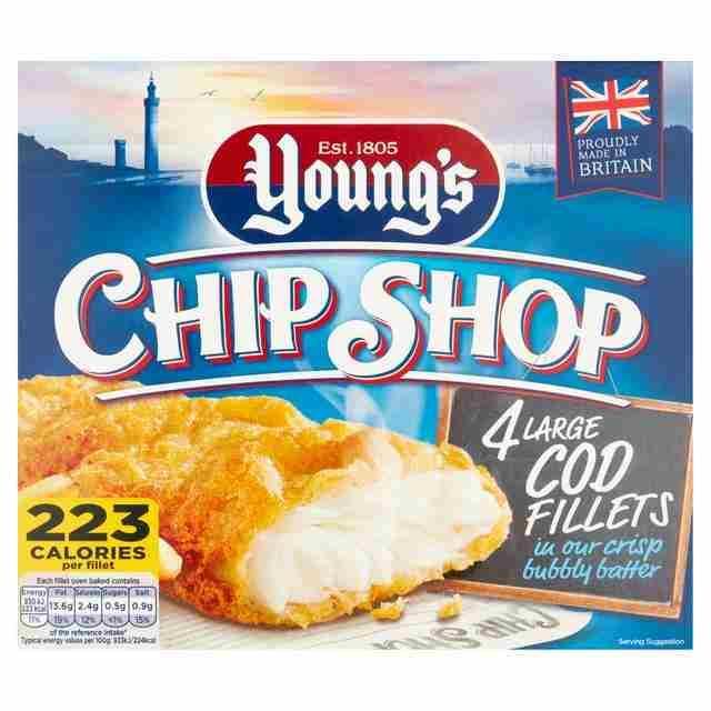 YOUNGS 4 BRD COD FILLETS 440G Lighthouse Supermarket, Gozo