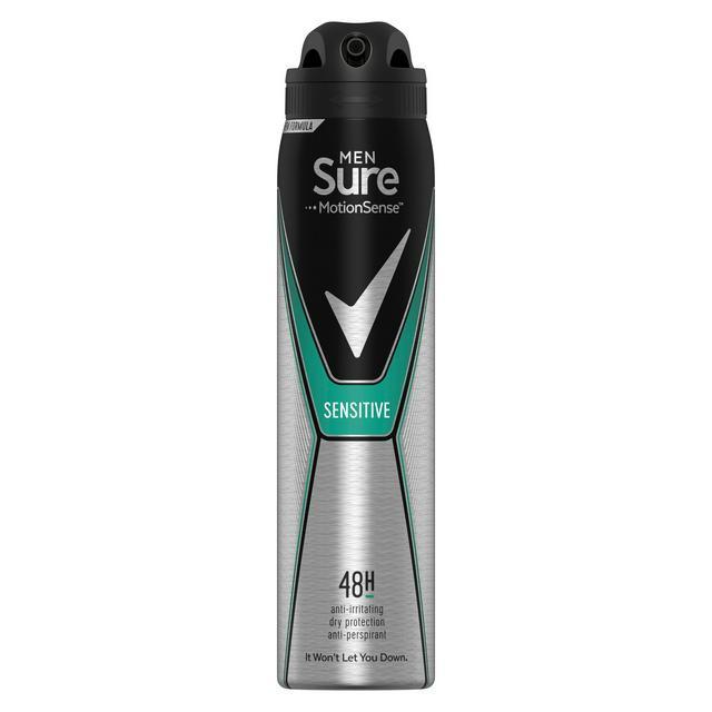 SURE ANTIPERSPIRANT SPRAY MEN QUANTUM 250ML Lighthouse Supermarket, Gozo